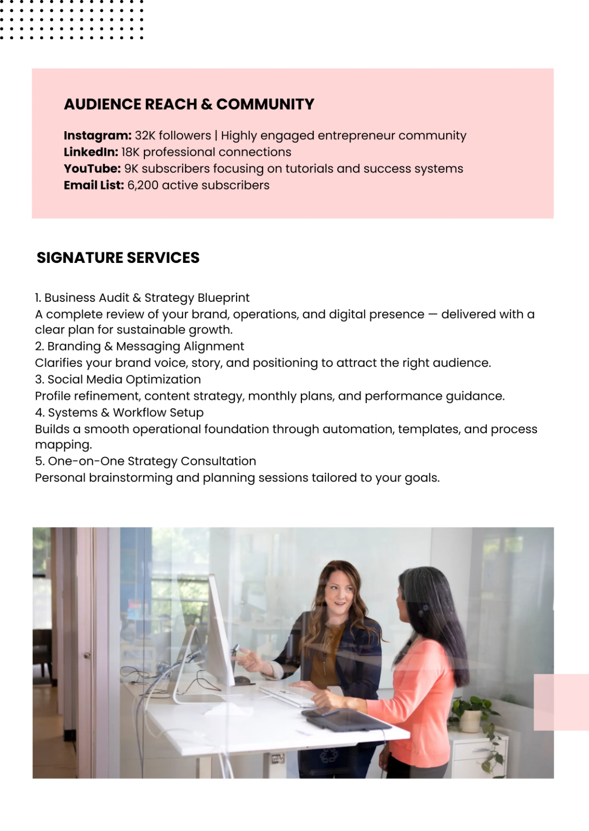 Free Consultant Media Kit Template to Edit Online