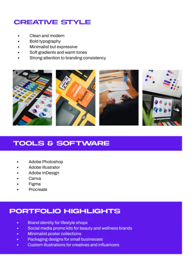 Free Designer Media Kit Template to Edit Online