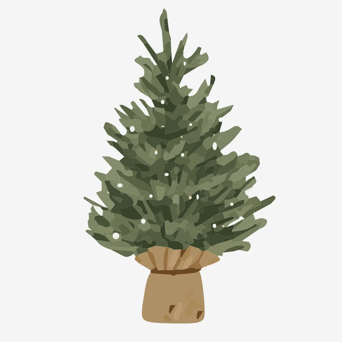 Free Rustic Christmas Tree Clipart Template to Edit Online