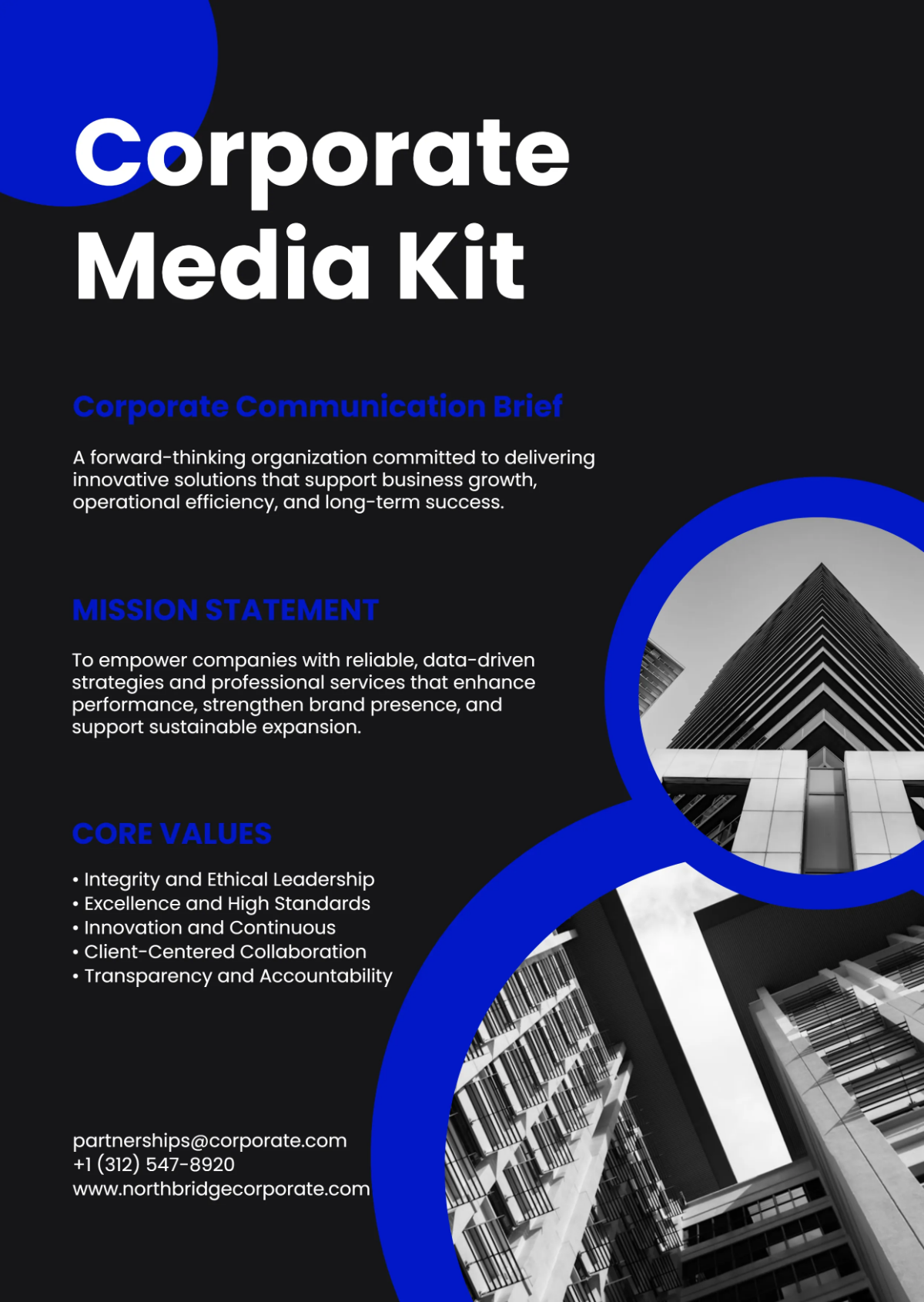 Free Corporate Media Kit Template to Edit Online