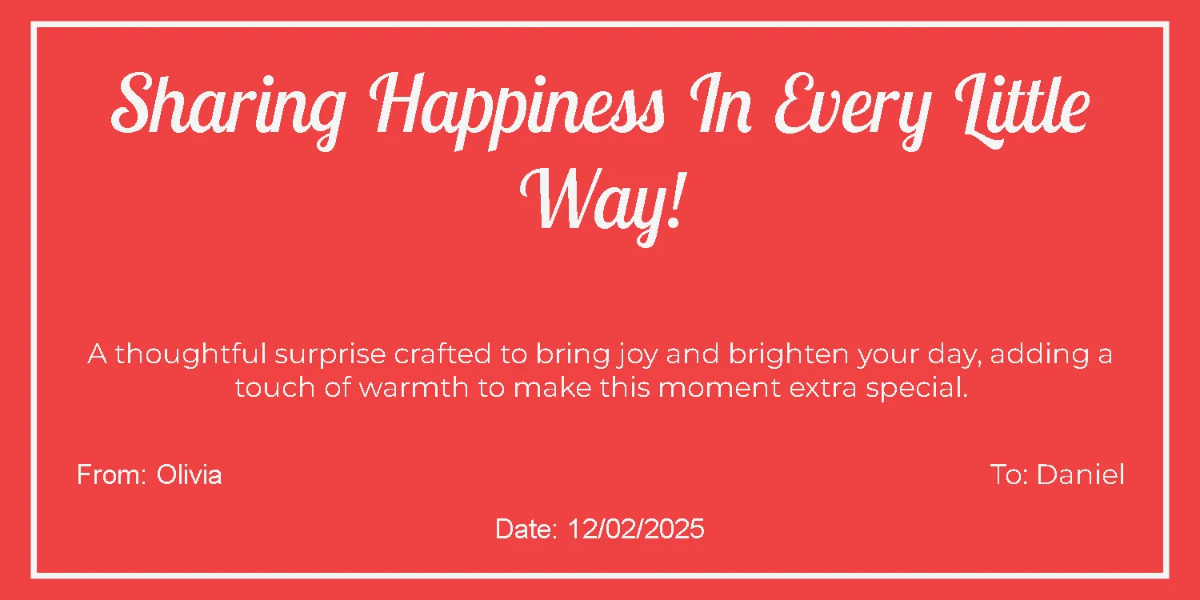 Free Personalized Gift Tag Template to Edit Online