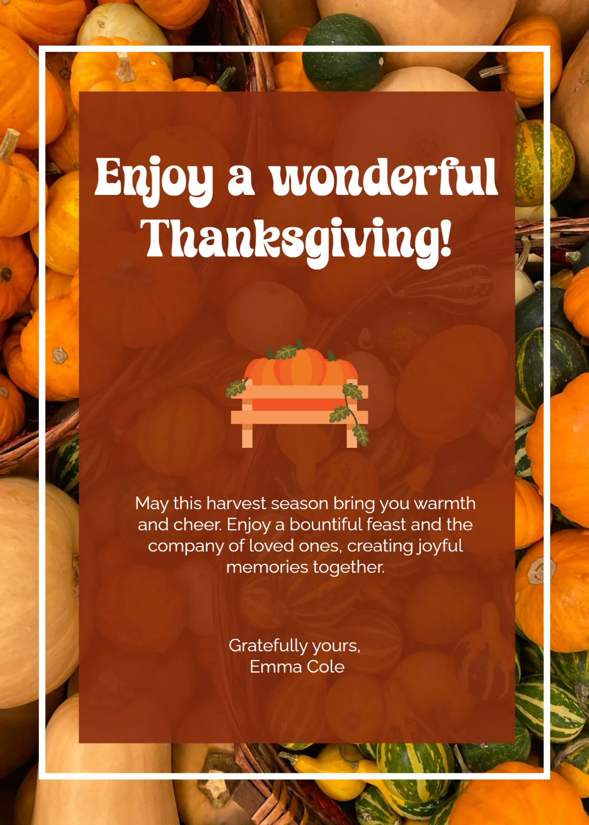 Free Thanksgiving Harvest Wishes Template to Edit Online Free Thanksgiving Harvest Wishes Template to Edit Online