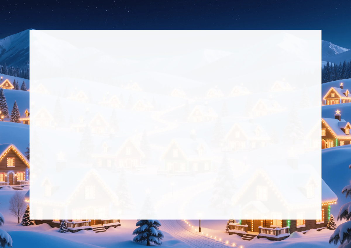 Free Landscape Christmas Border Template to Edit Online