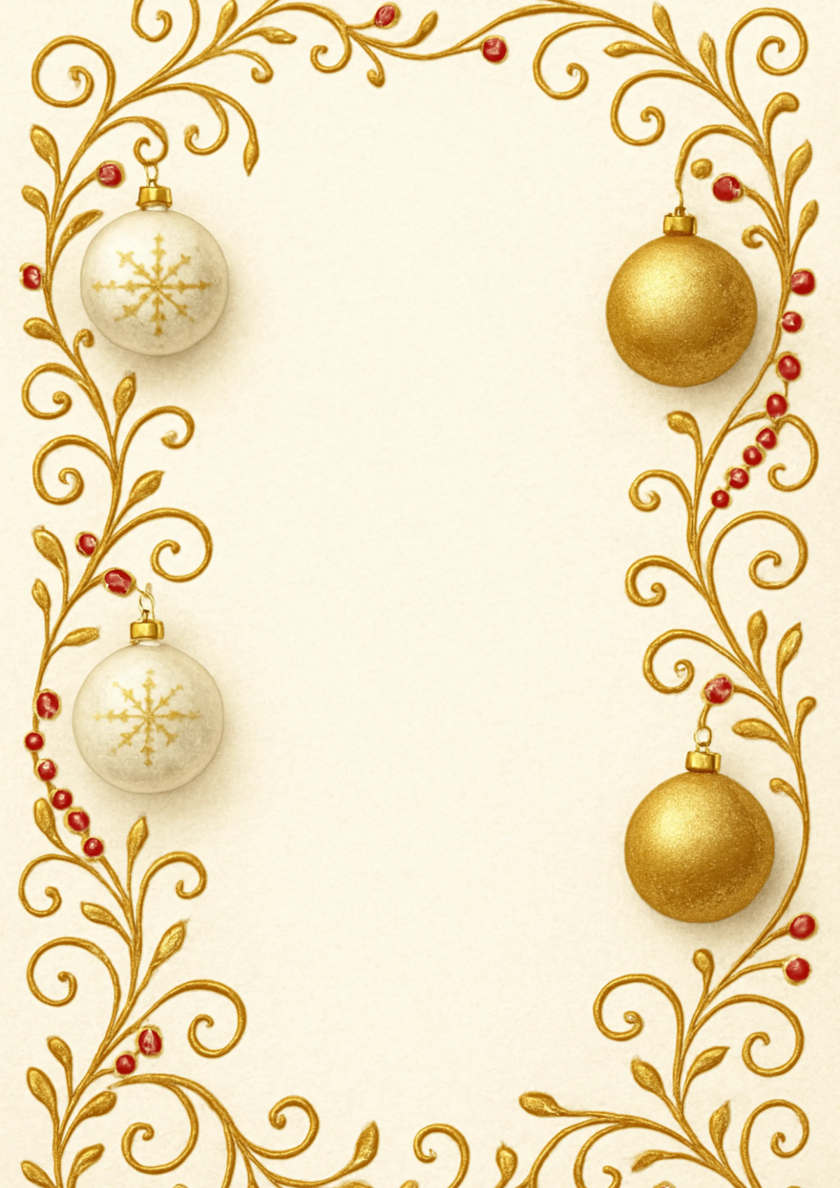 Free Elegant Christmas Border Template to Edit Online