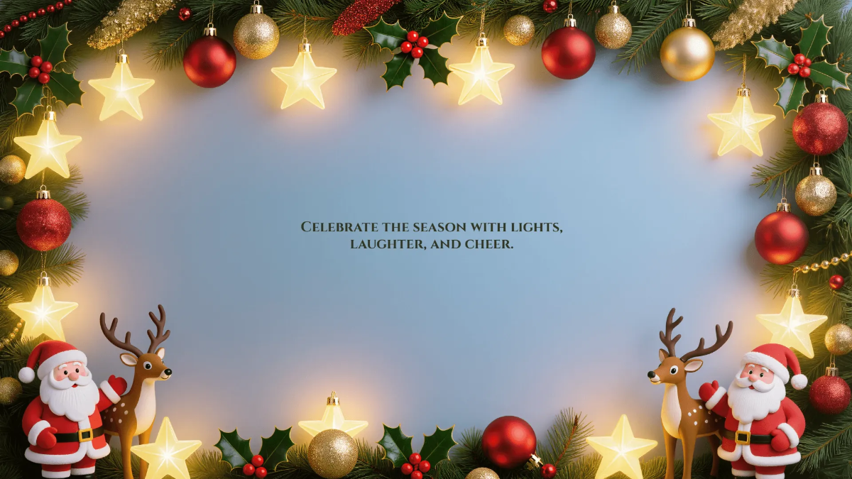Free Aesthetic Christmas Party Background Template to Edit Online