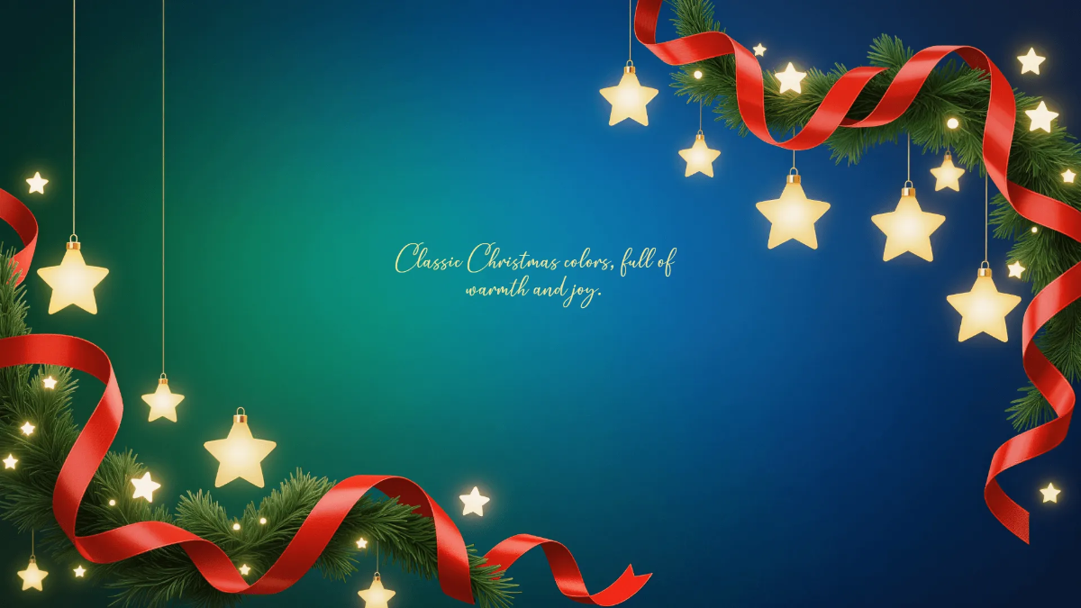 Free Christmas Aesthetic Red and Green Background Template to Edit Online