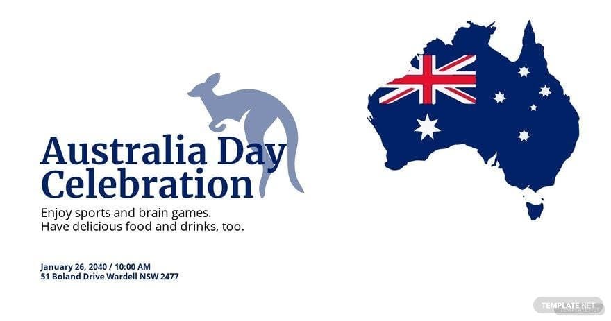 Australia Day Celebration Facebook Post Template