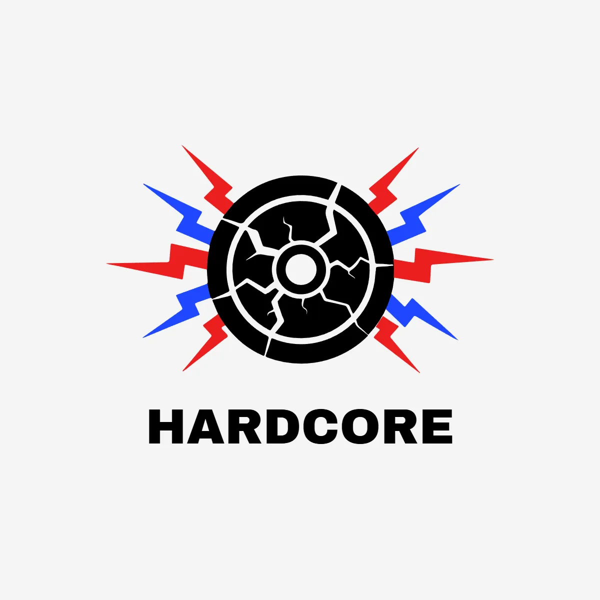 Free Hardcore Fitness Logo Template to Edit Online