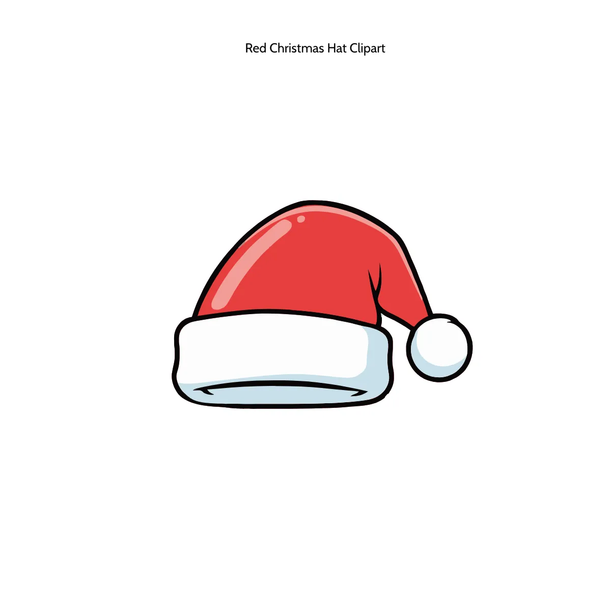 Free Red Christmas Hat Clipart Template to Edit Online