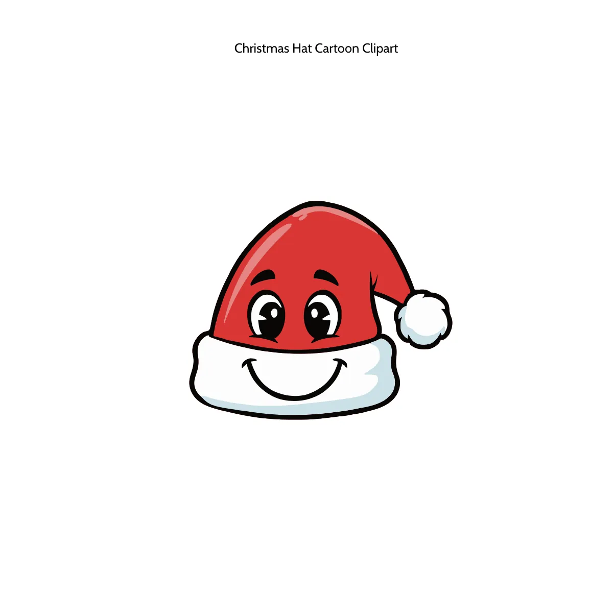 Free Christmas Hat Cartoon Clipart Template to Edit Online