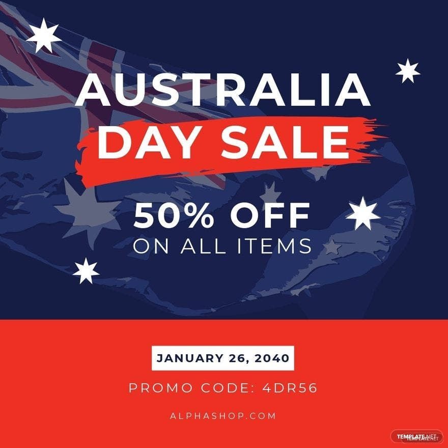 Australia Day Sale Promotion Instagram Post