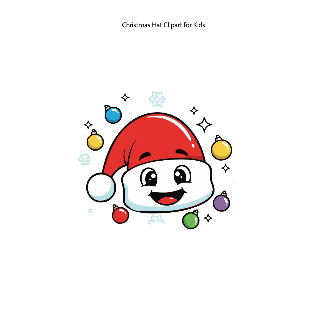 Free Christmas Hat Clipart for Kids Template to Edit Online