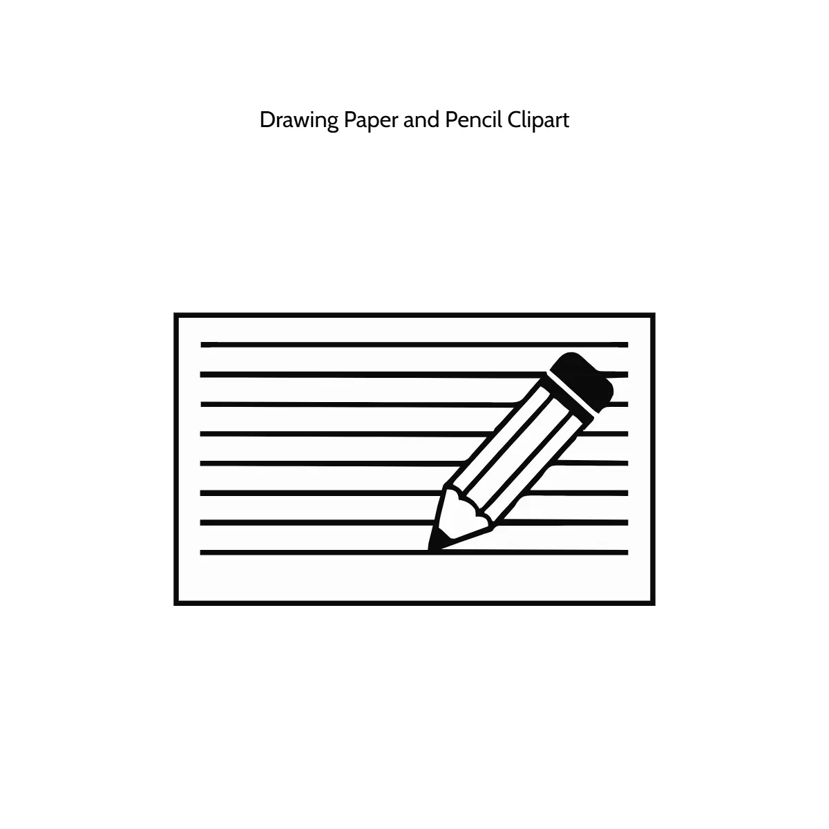 Free Drawing Paper and Pencil Vector Clipart (PNG, SVG) to Edit Online