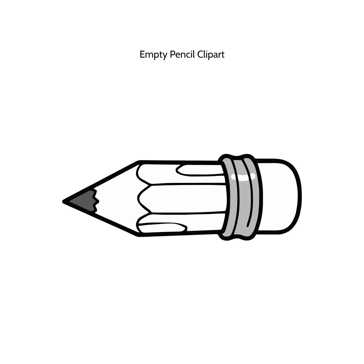 Free Empty Pencil Vector Clipart (PNG, SVG) to Edit Online