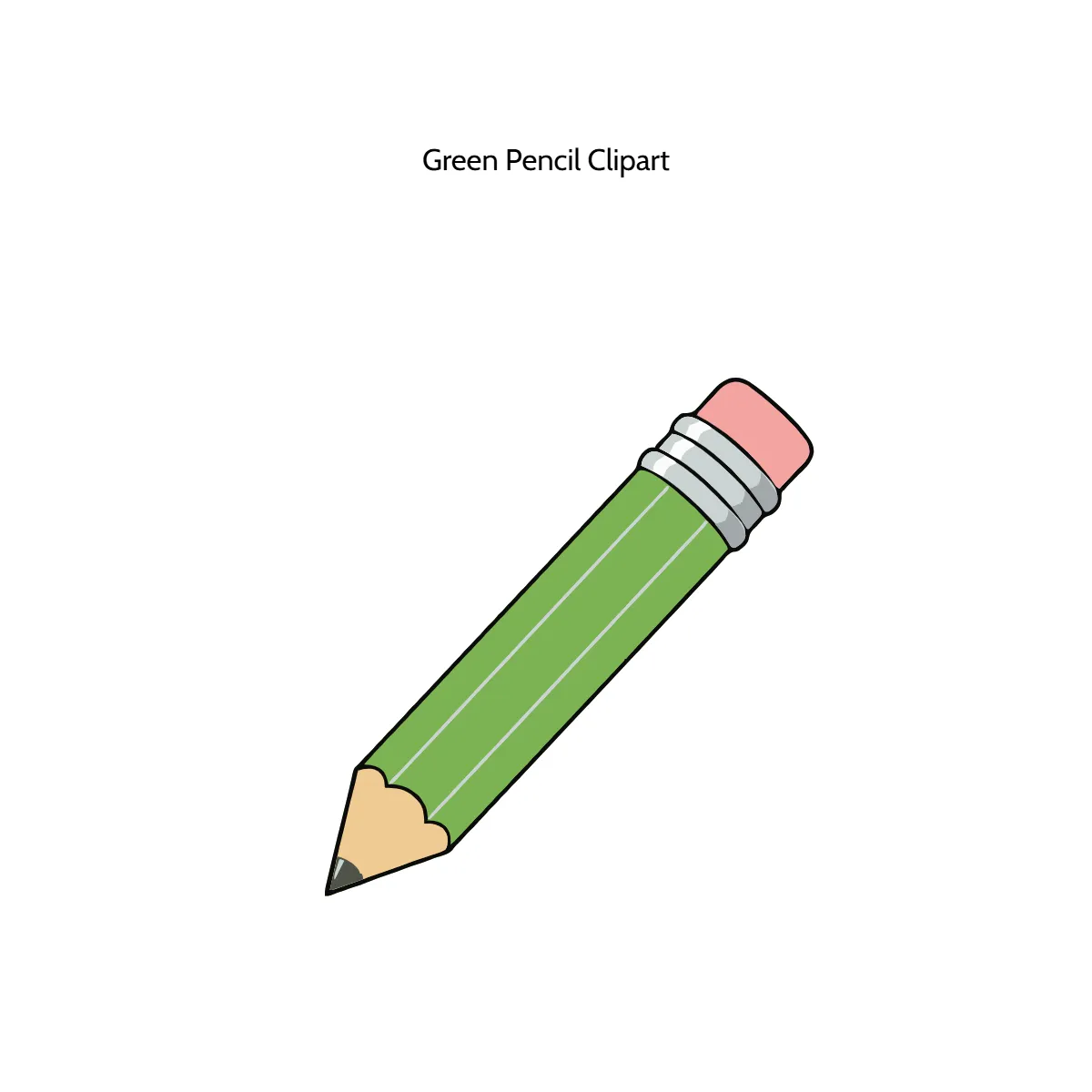 Free Green Pencil Vector Clipart (PNG, SVG) to Edit Online
