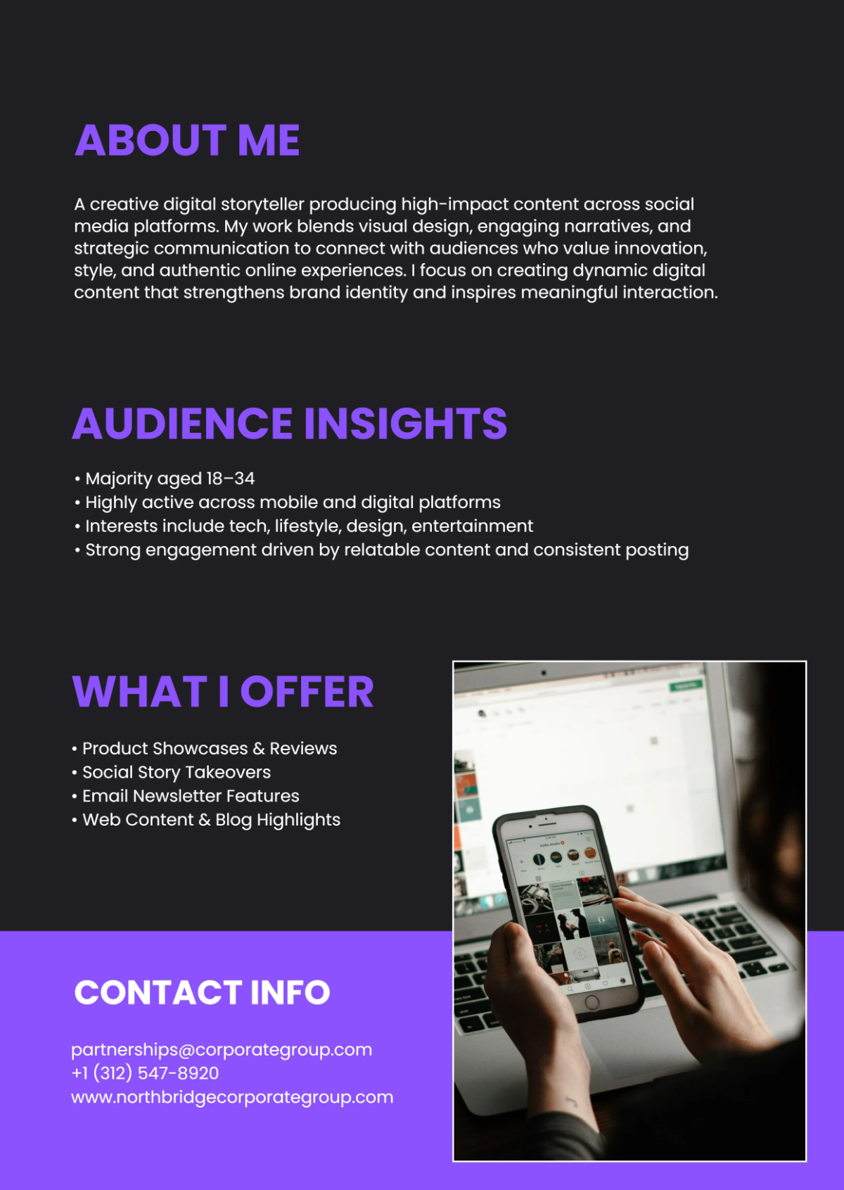 Free Digital Media Kit Template to Edit Online