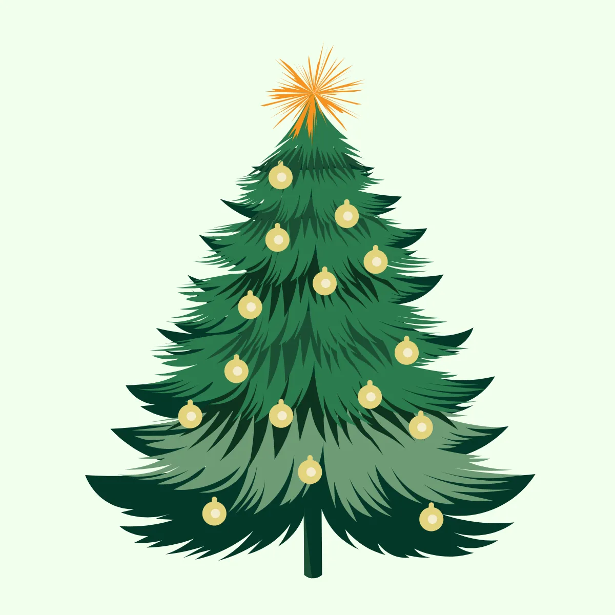 Free Elegant Christmas Tree Clipart Template to Edit Online