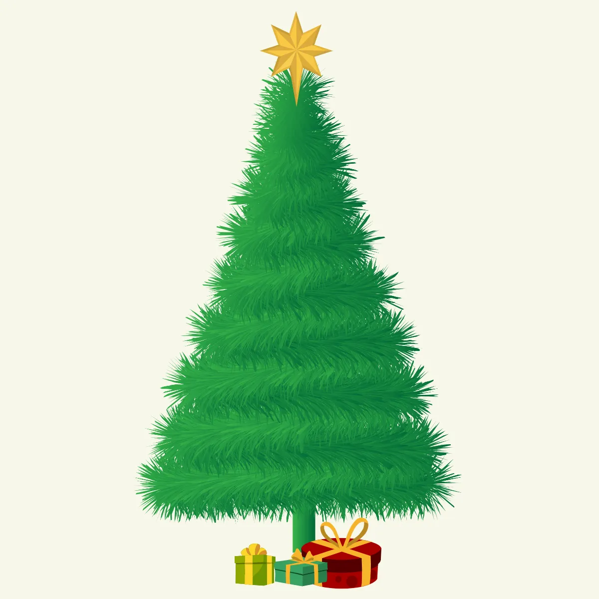 Free Realistic Christmas Tree Clipart Template to Edit Online