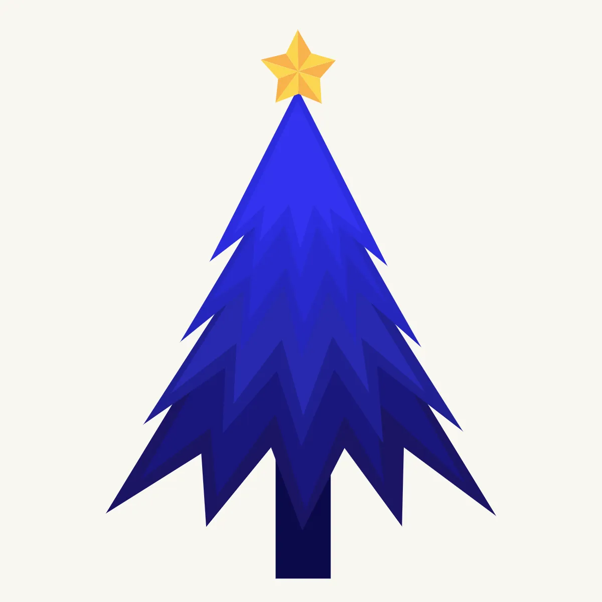 Free Blue Christmas Tree Clipart Template to Edit Online