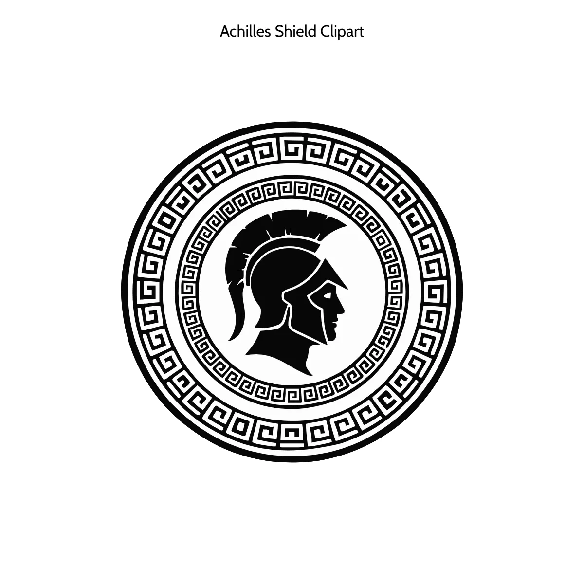 Free Achilles Shield Vector Clipart (PNG, SVG) to Edit Online