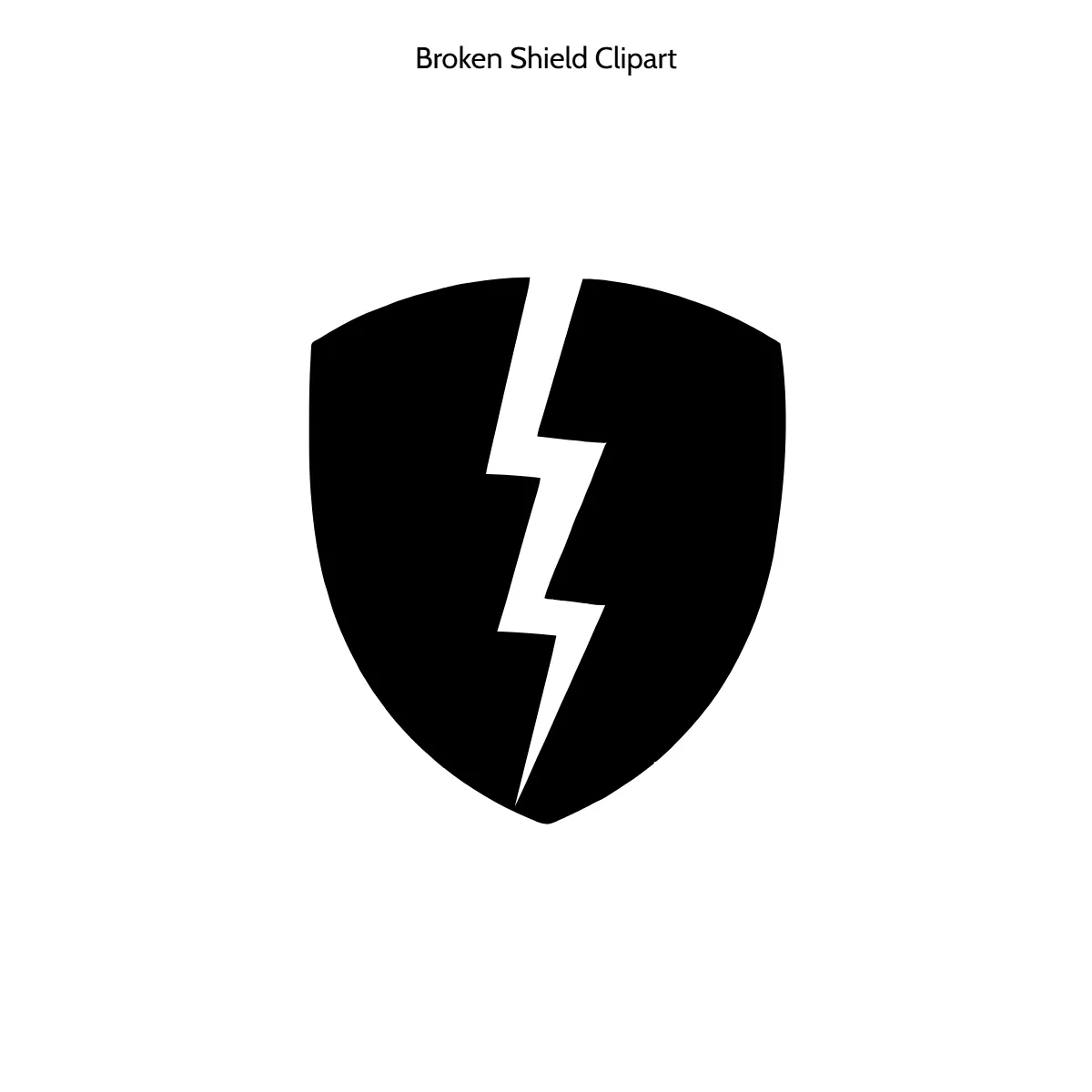 Free Broken Shield Vector Clipart (PNG, SVG) to Edit Online