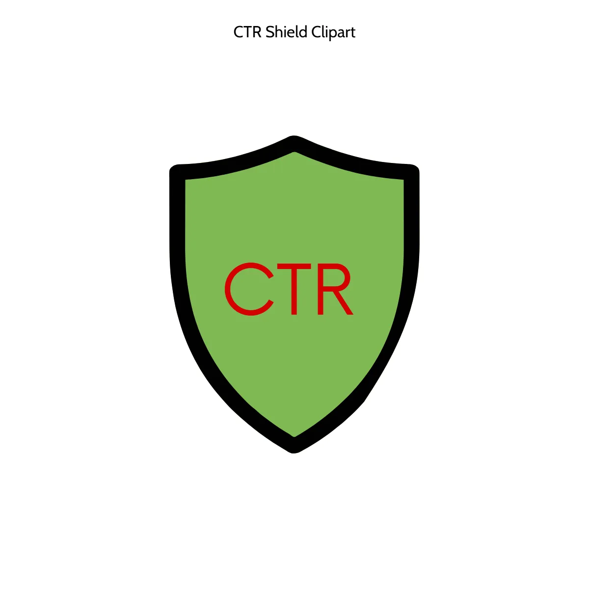 Free CTR Shield Vector Clipart (PNG, SVG) to Edit Online