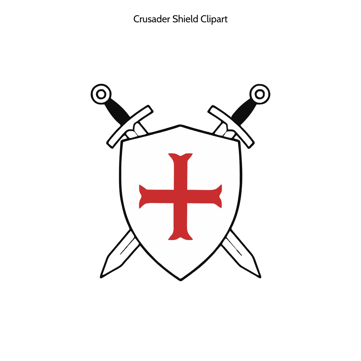 Free Crusader Shield Vector Clipart (PNG, SVG) to Edit Online