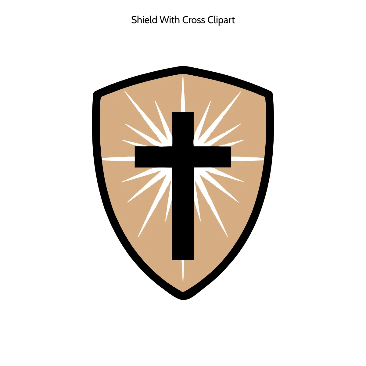 Free Shield With Cross Vector Clipart (PNG, SVG) to Edit Online