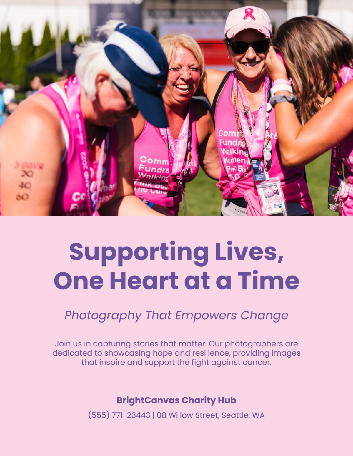 Free Creative Charity Support Cancer Flyer Template to Edit Online Free Creative Charity Support Cancer Flyer Template to Edit Online