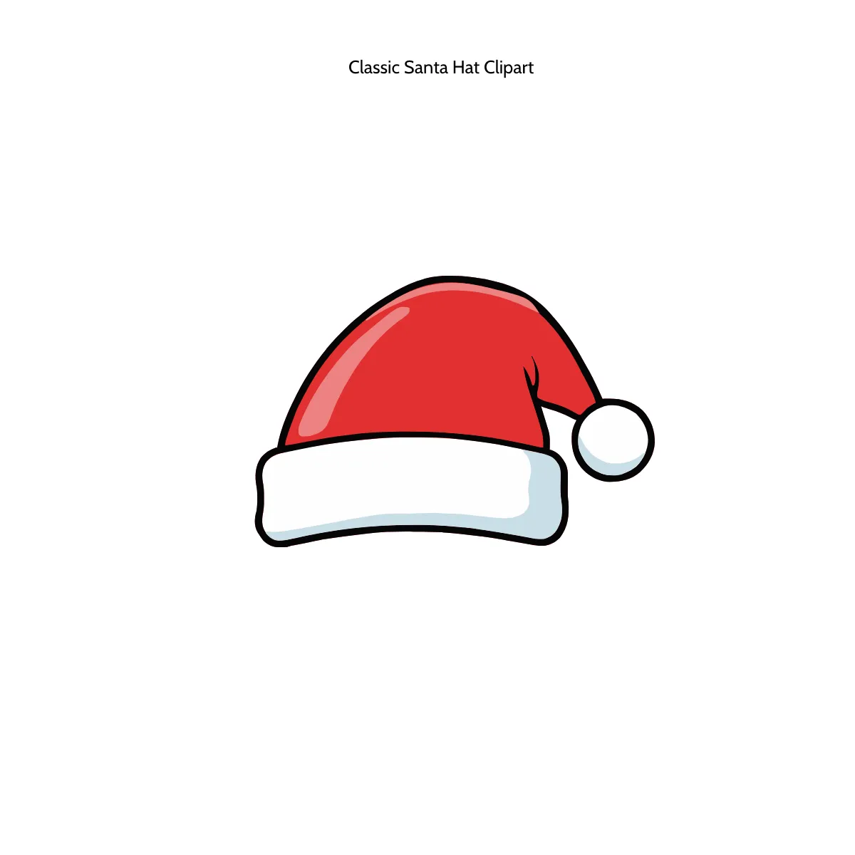 Free Classic Santa Hat Clipart Template to Edit Online
