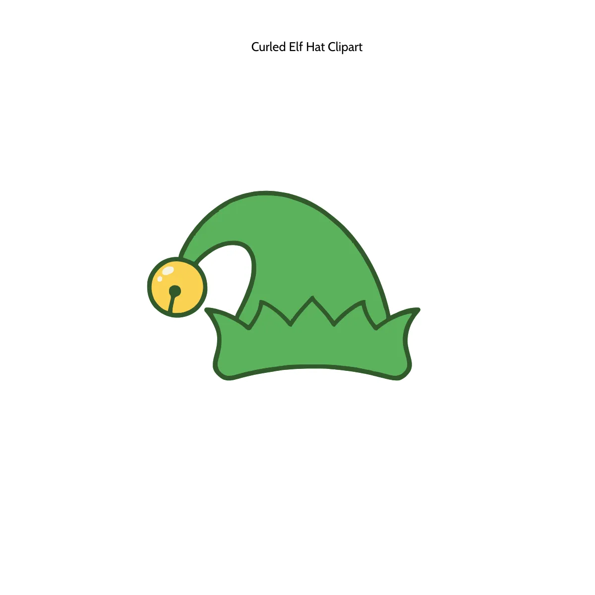 Free Curled Elf Hat Clipart Template to Edit Online