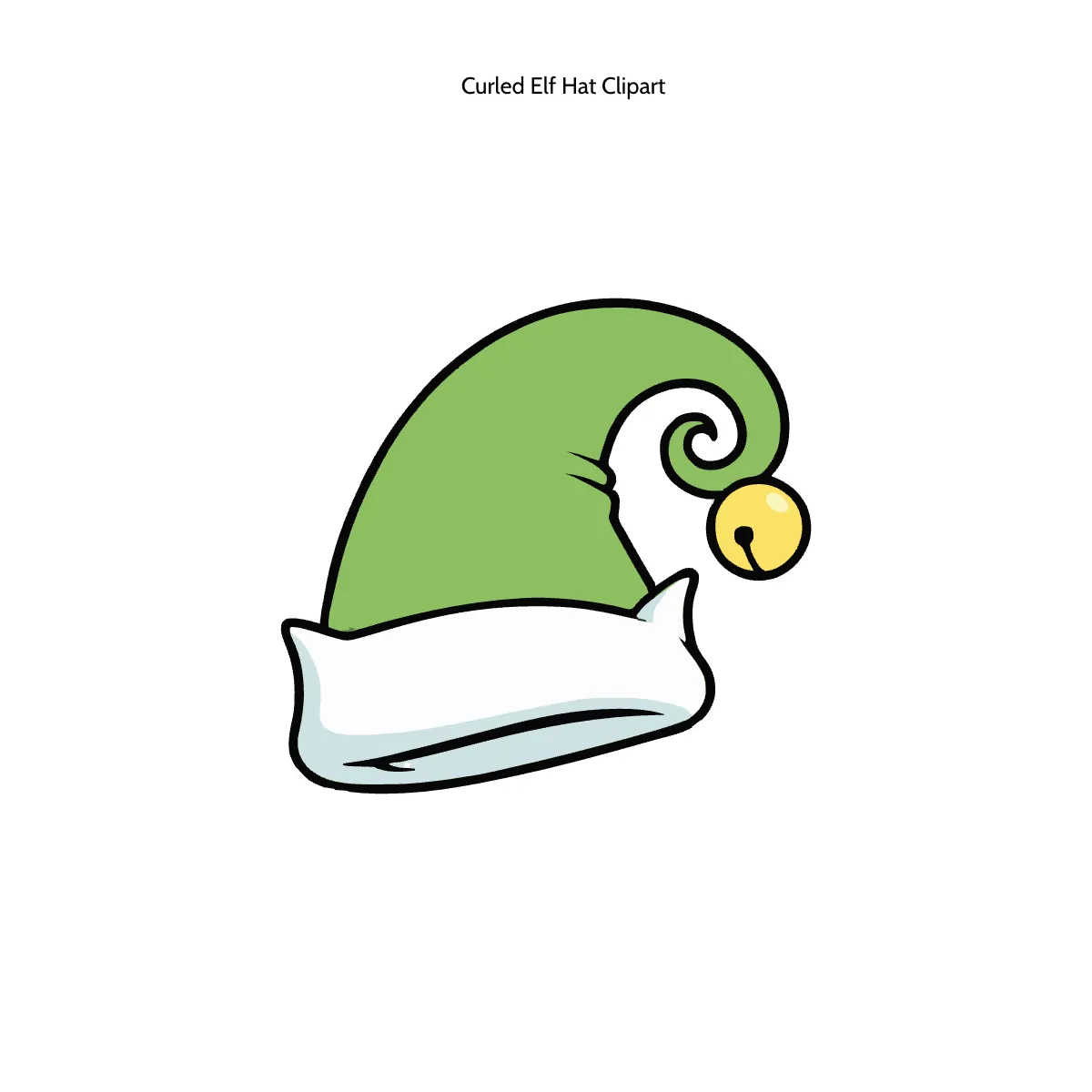 Free Curled Elf Hat Clipart to Edit Online