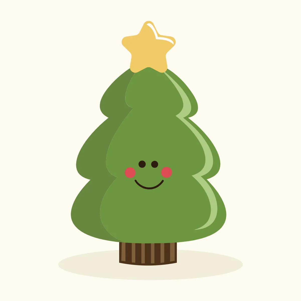 Free Cute Christmas Tree Clipart Template to Edit Online