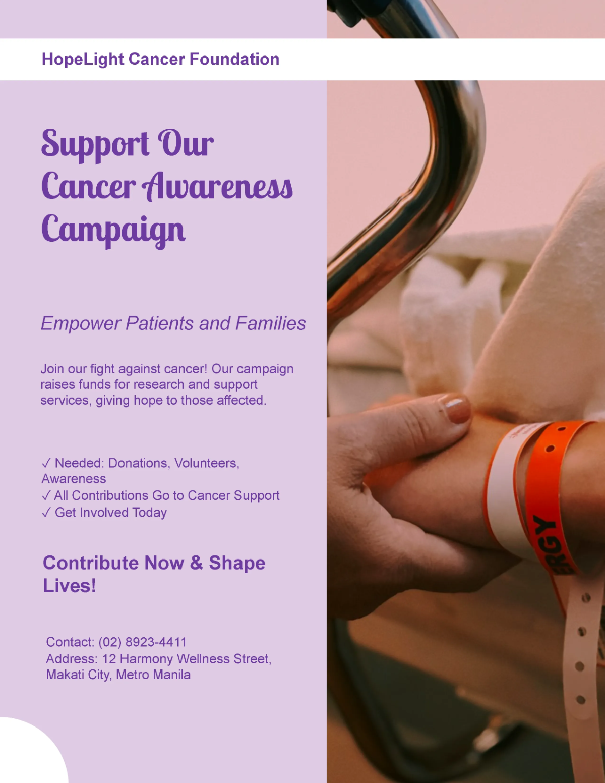 Free Fight Cancer Awareness Flyer Template to Edit Online Free Fight Cancer Awareness Flyer Template to Edit Online