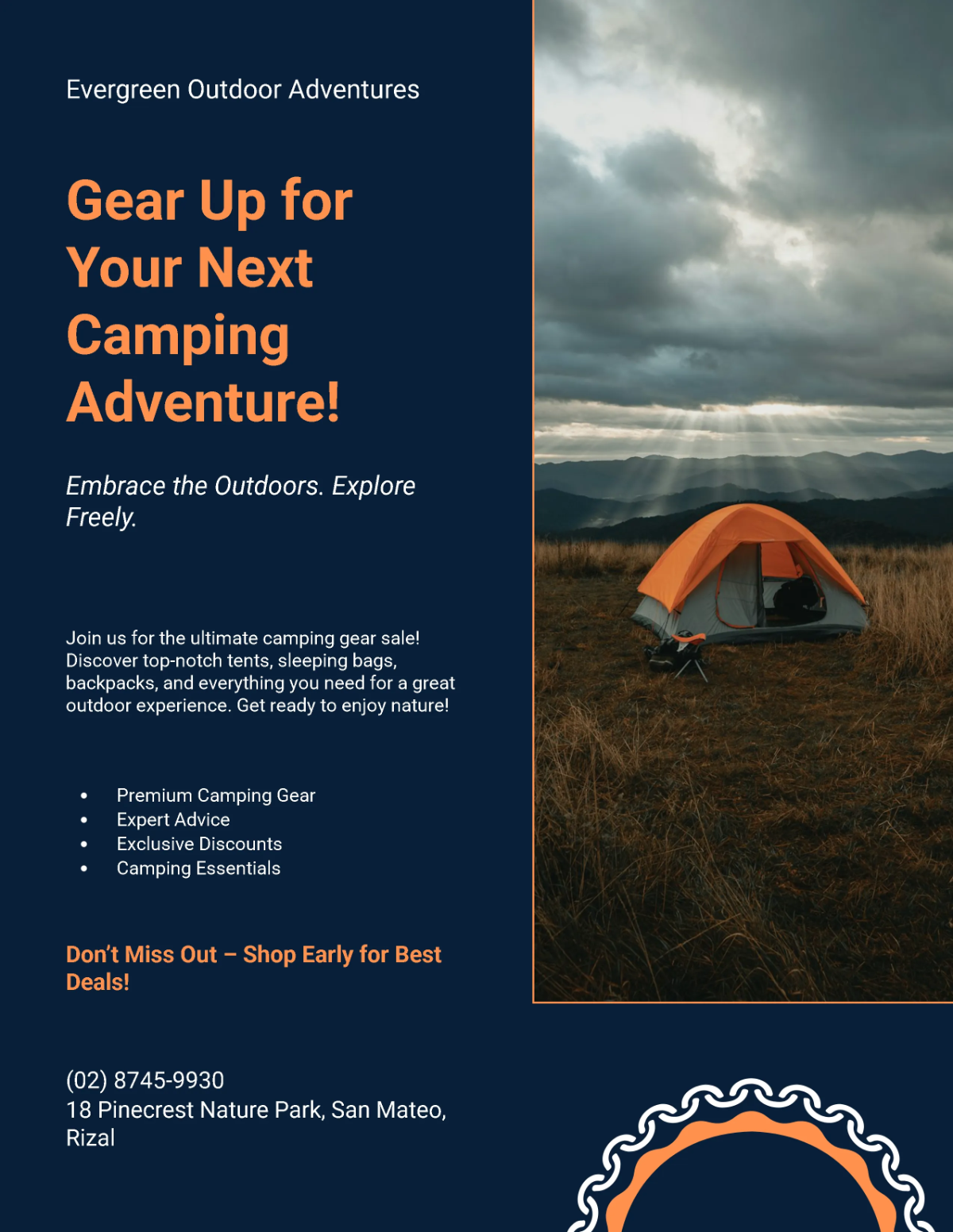 Free Camping Store Flyer Template to Edit Online
