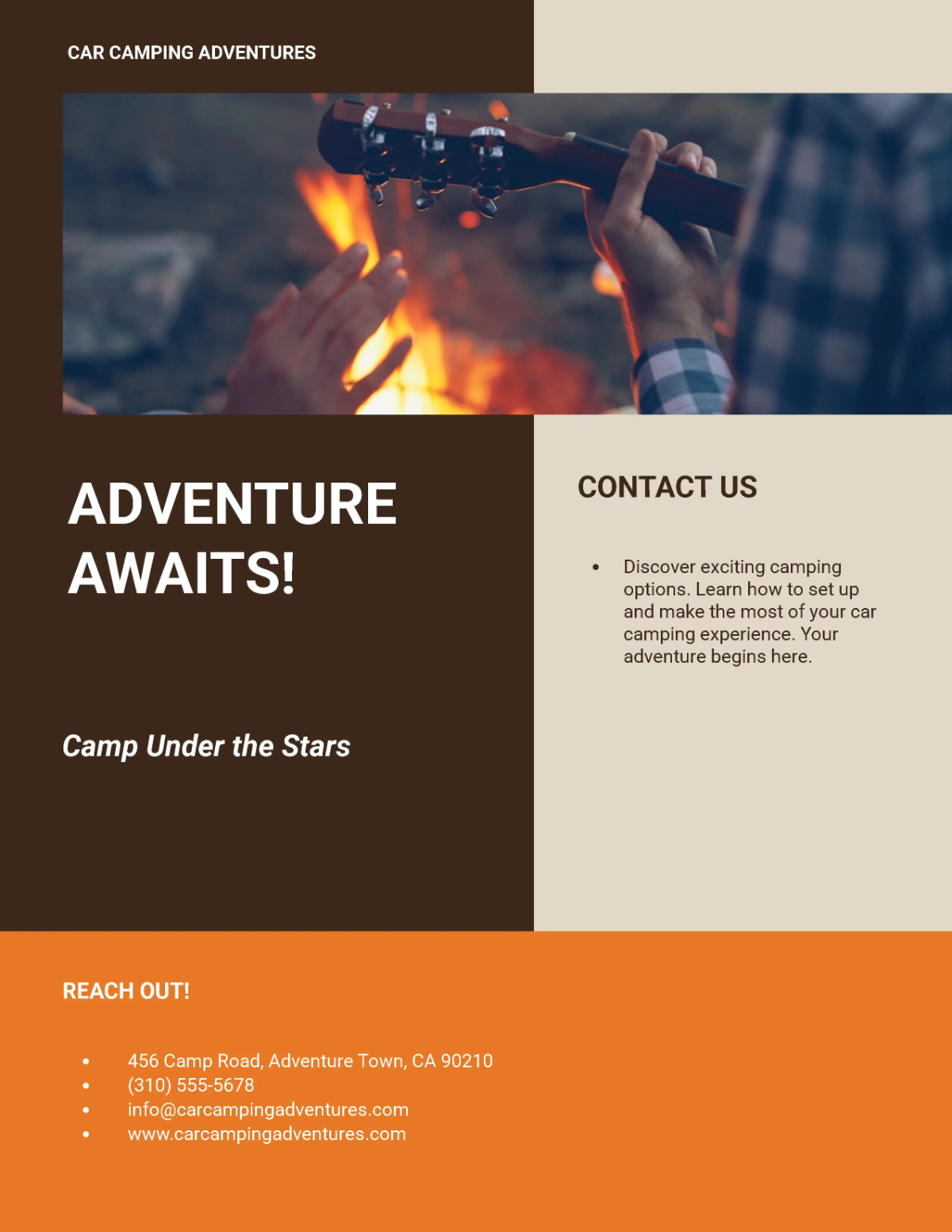 Free Car Camping Flyer Template to Edit Online Free Car Camping Flyer Template to Edit Online