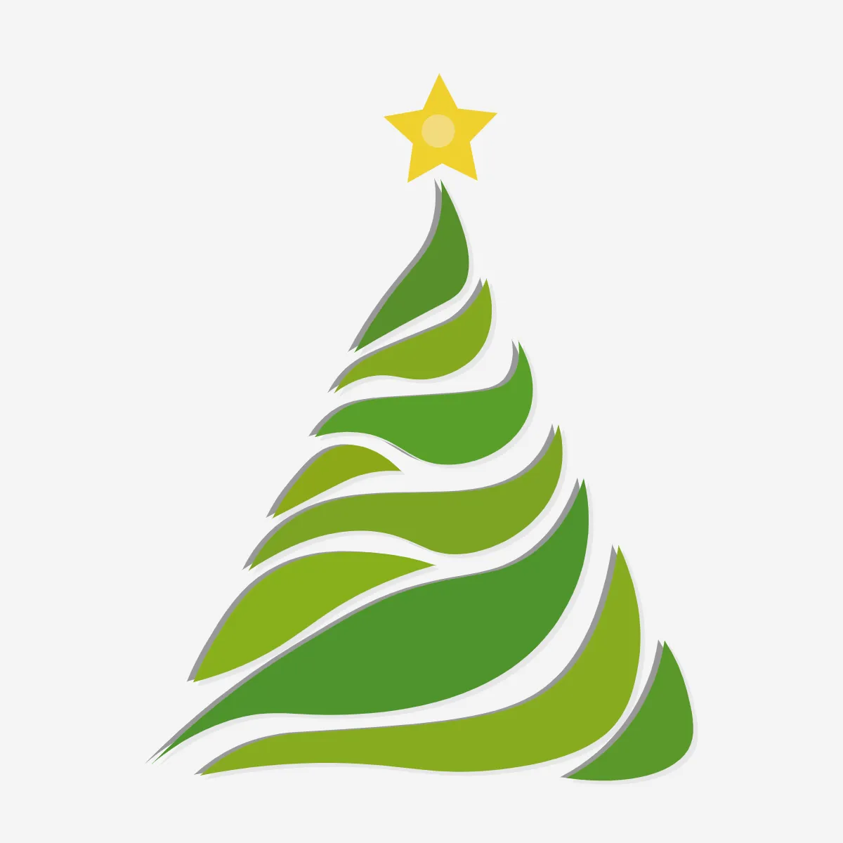 Free Stylized Christmas Tree Clipart Template to Edit Online