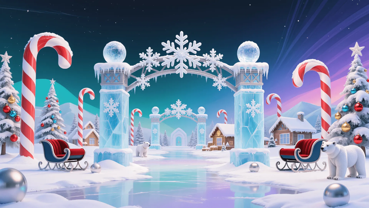 Free Winter Wonderland Texture Template to Edit Online