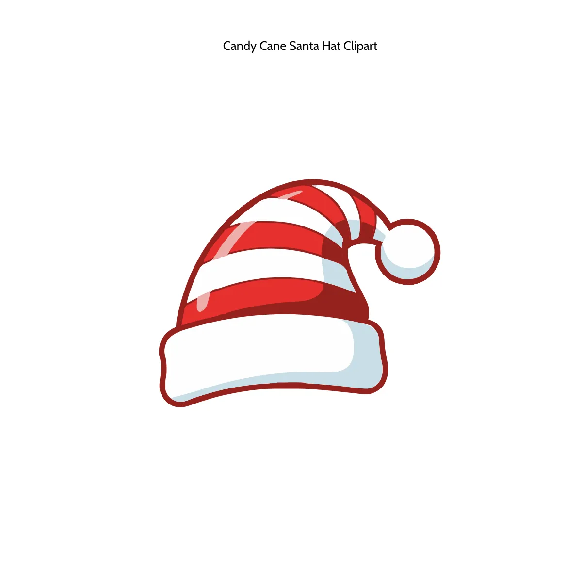 Free Candy Cane Santa Hat Clipart Template to Edit Online