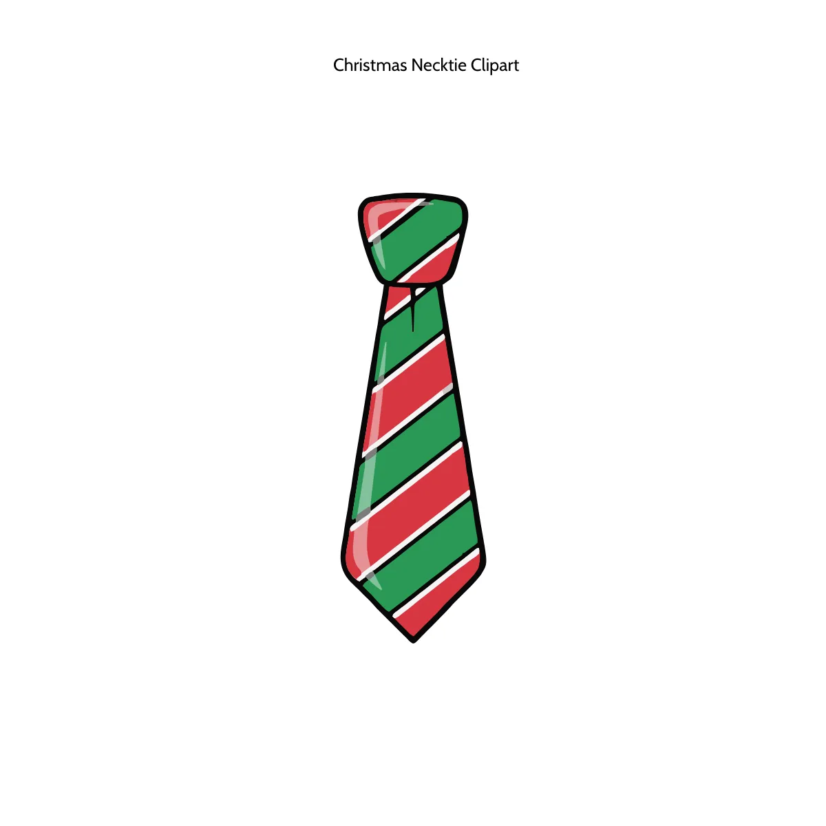 Christmas Necktie Clipart