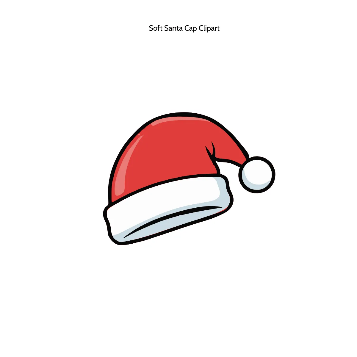 Soft Santa Cap Clipart