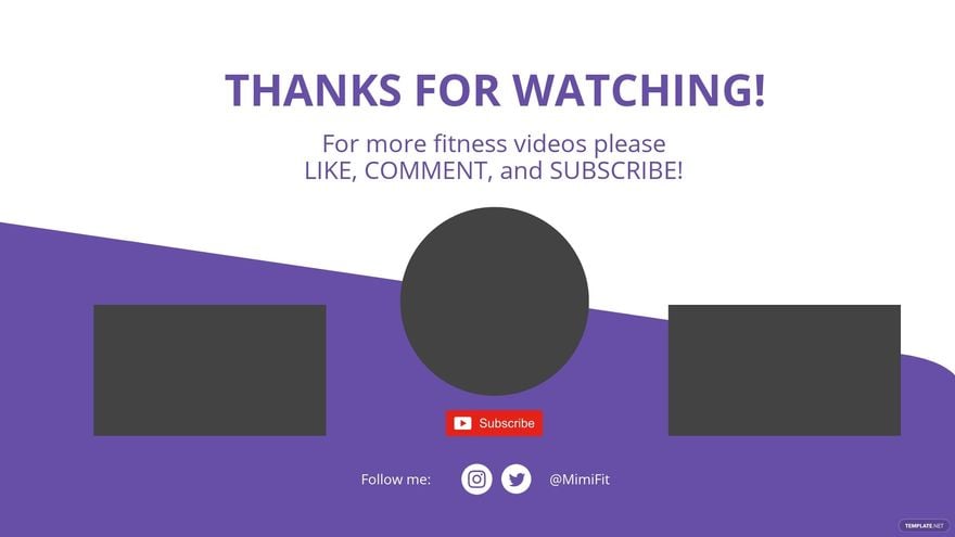 Fitness Youtube End Screen