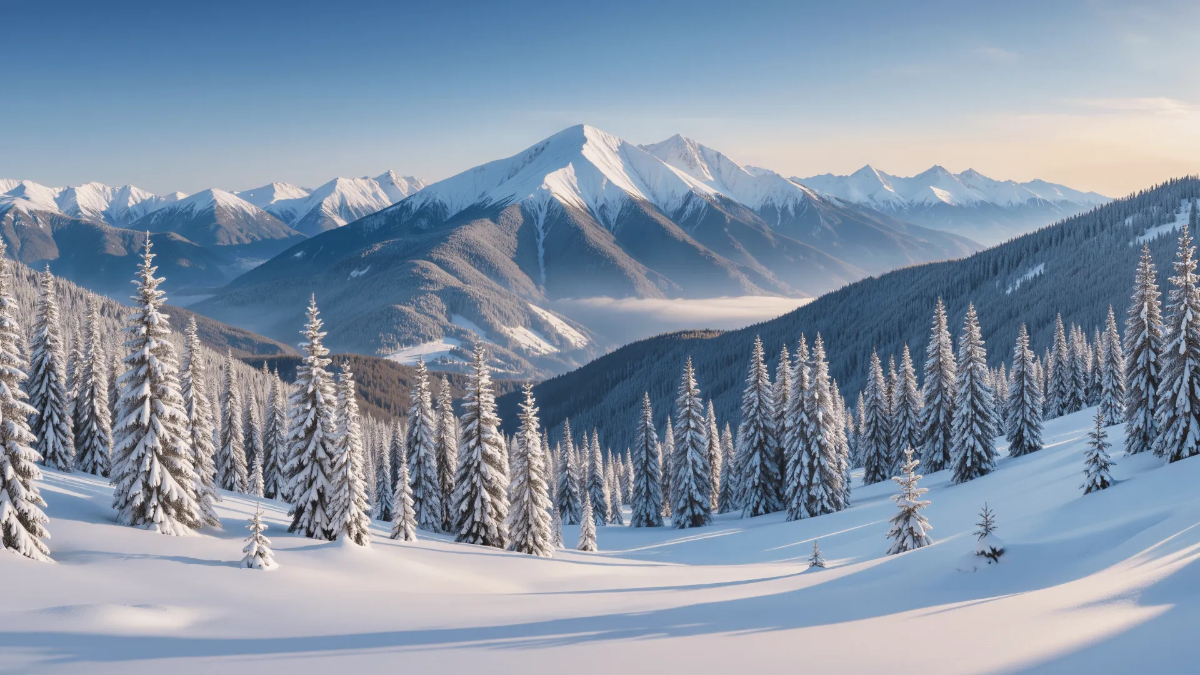 Free Snowy Trees Texture Template to Edit Online