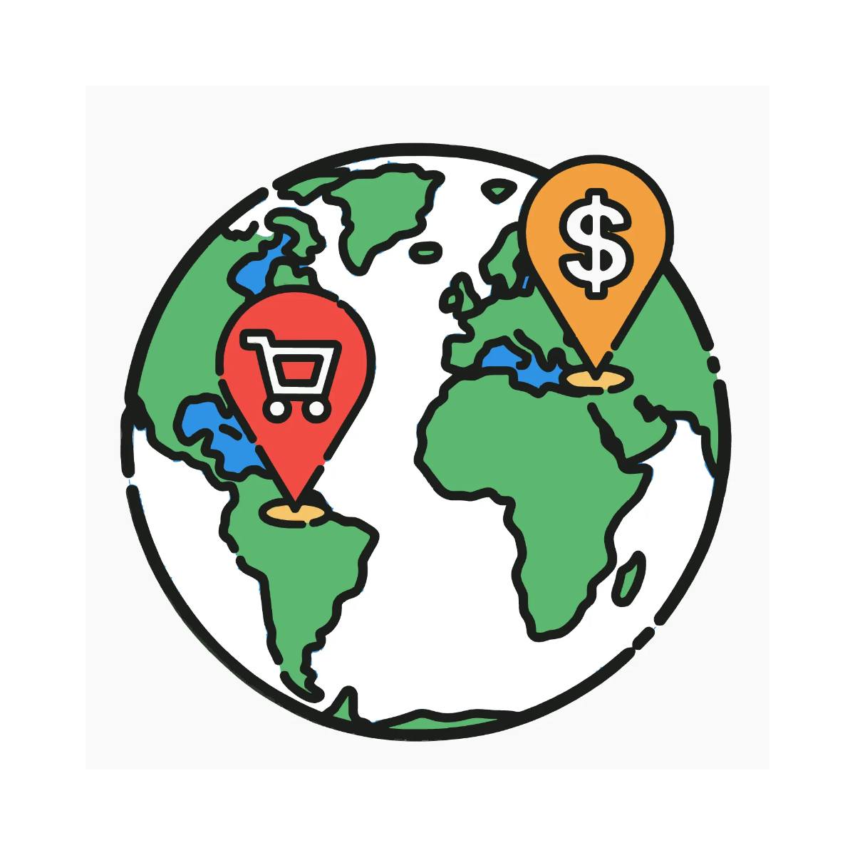 Free Global Marketing Icon Template to Edit Online