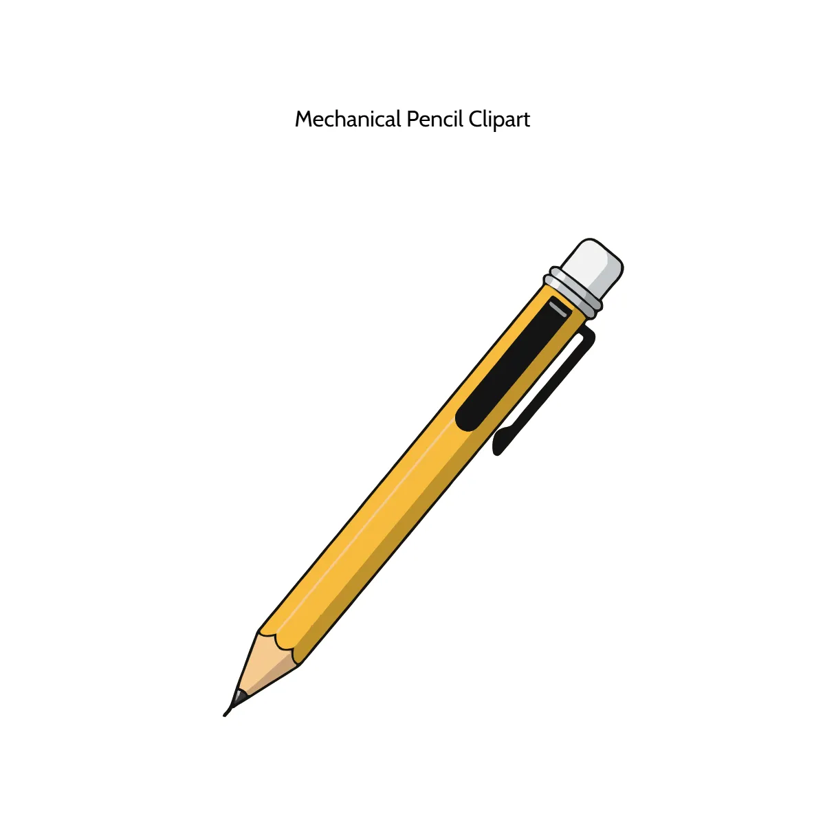 Free Mechanical Pencil Vector Clipart (PNG, SVG) to Edit Online
