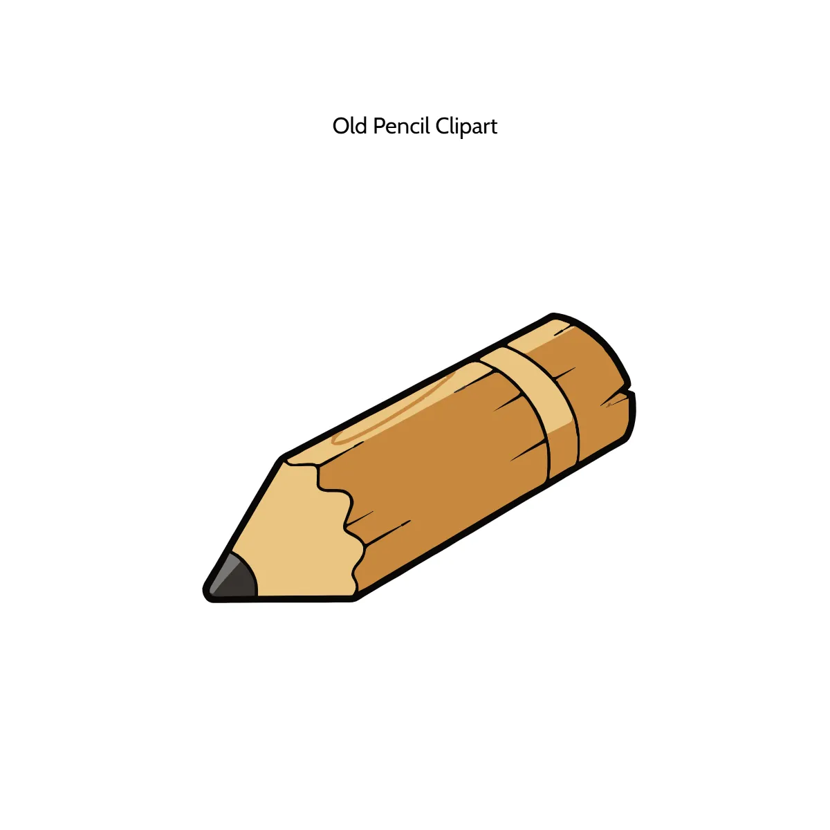 Free Old Pencil Vector Clipart (PNG, SVG) to Edit Online
