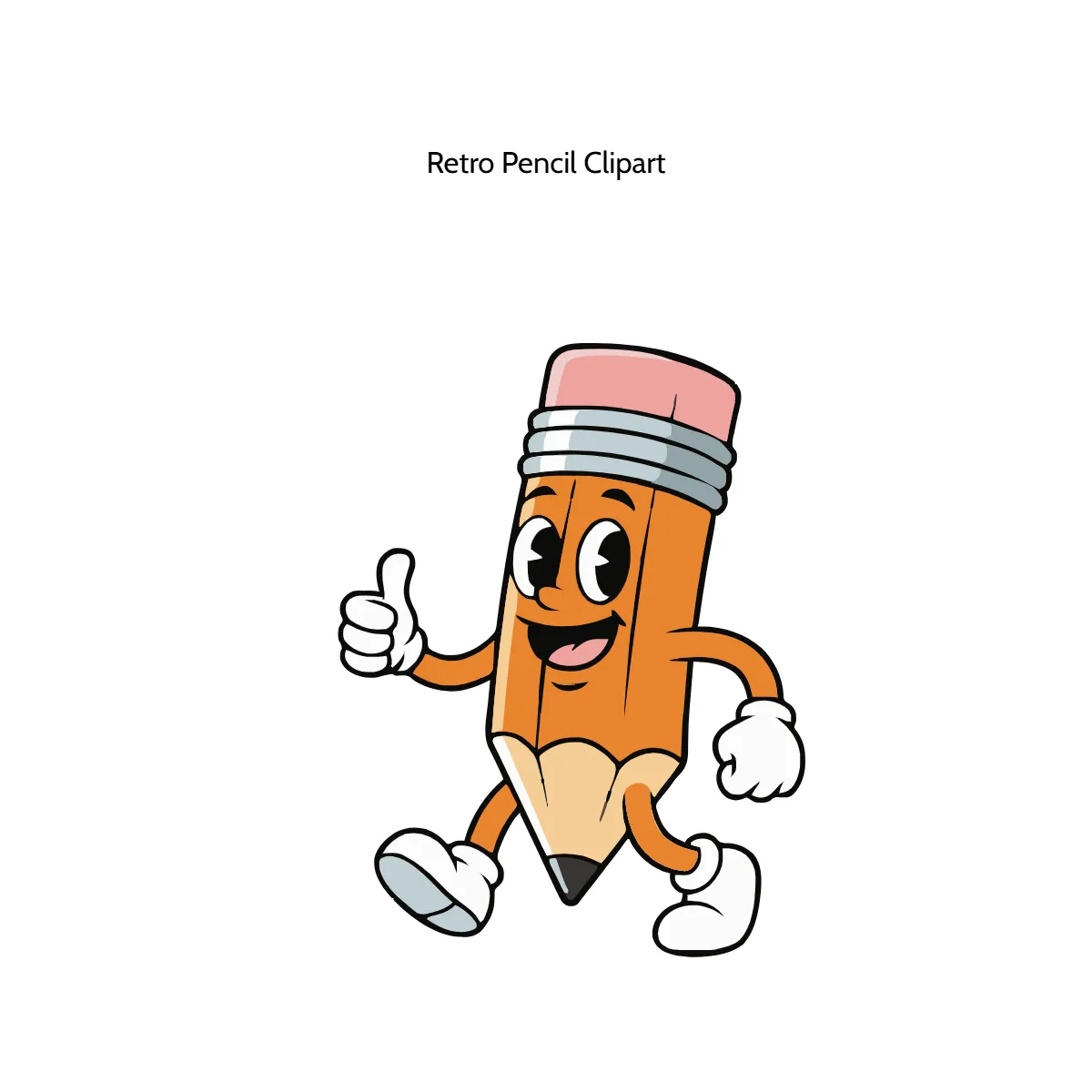 Free Retro Pencil Vector Clipart (PNG, SVG) to Edit Online