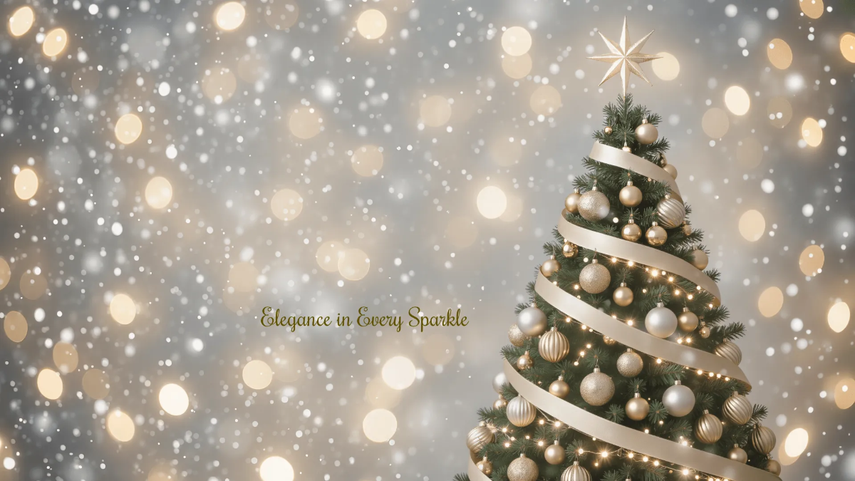 Free Elegant Christmas Tree Background Template to Edit Online
