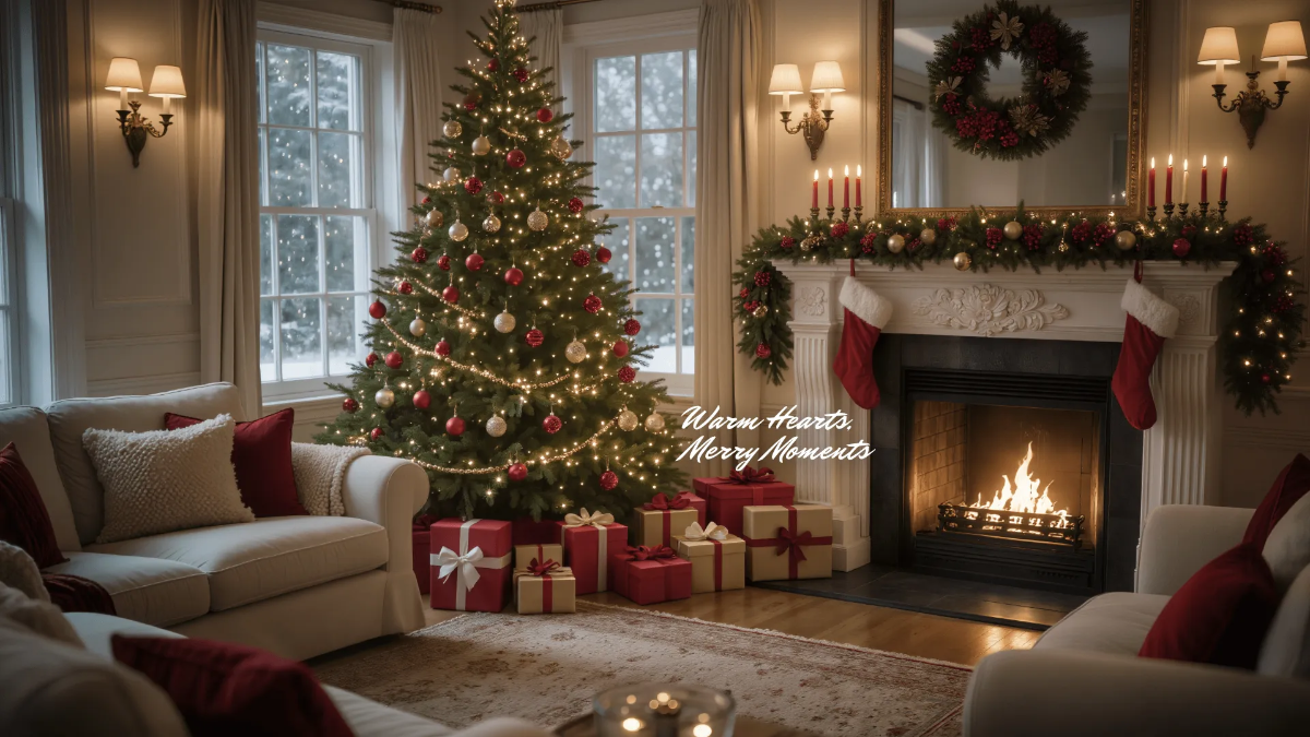 Free Living Room Christmas Tree Background Template to Edit Online Free Living Room Christmas Tree Background Template to Edit Online