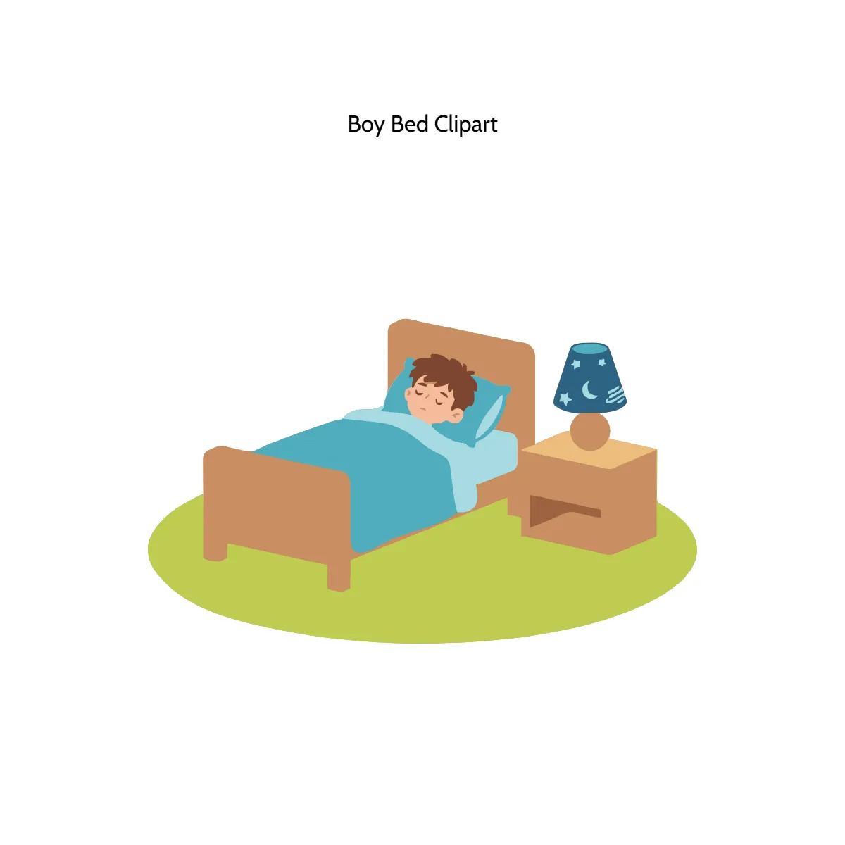 Free Boy Bed Vector Clipart (PNG, SVG) to Edit Online
